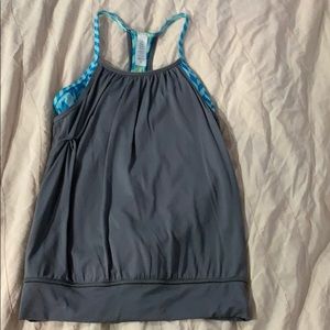 Ivivva grey and blue top size 12